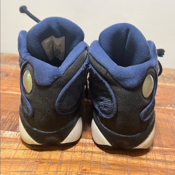 Air Jordan Blue and Black High-Top Sneakers, Size 12C - Picture 10 of 11